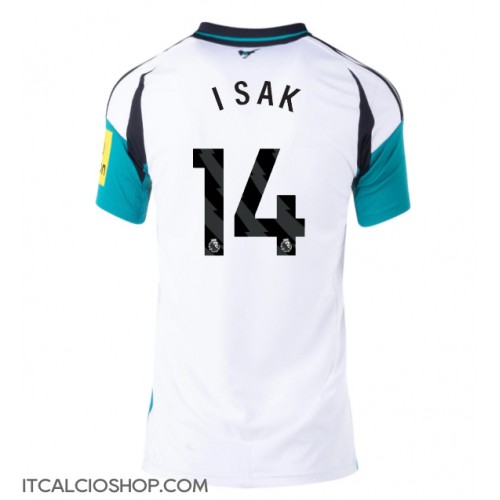 Newcastle United Alexander Isak #14 Seconda Maglia Femmina 2024-25 Manica Corta